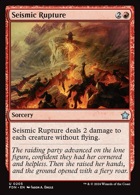 MTG Seismic Rupture FDN 205 Regular Nonfoil