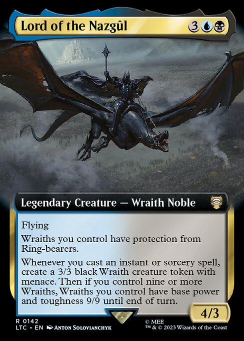 MTG Lord of the Nazgûl LTC 142 Extended Art Nonfoil