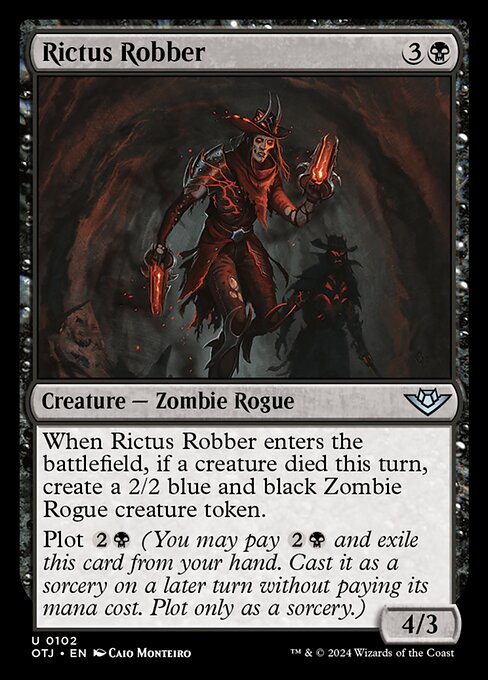 MTG Rictus Robber OTJ 102 Regular Foil