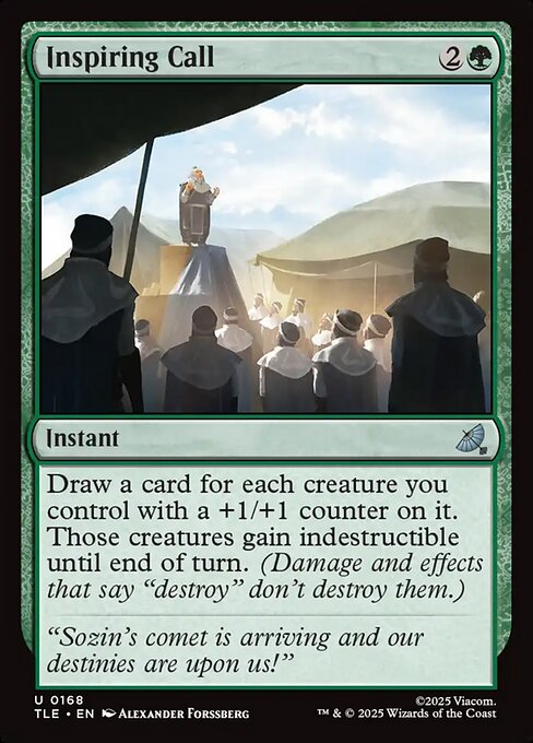 MTG Inspiring Call [TLE 168] Nonfoil