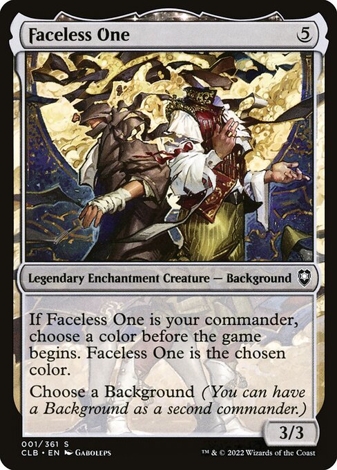 MTG Faceless One CLB 001 Regular Nonfoil