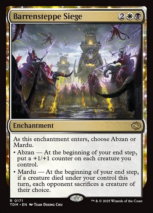 MTG Barrensteppe Siege TDM 171 Regular Foil