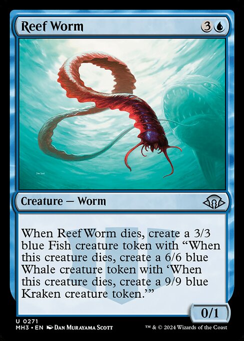 MTG Reef Worm MH3 271 Regular Nonfoil