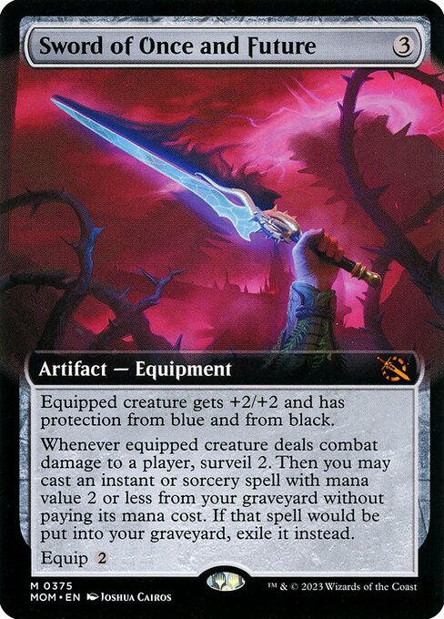 MTG Sword of Once and Future MOM 375 Extended Art Nonfoil