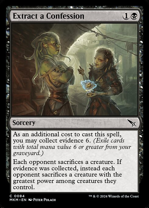 MTG Extract a Confession MKM 084 Regular Foil
