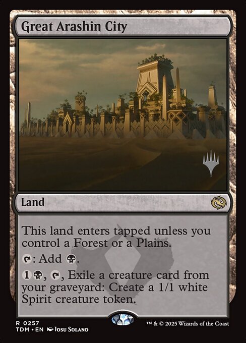 MTG Great Arashin City PTDM 257p Promo Pack Foil