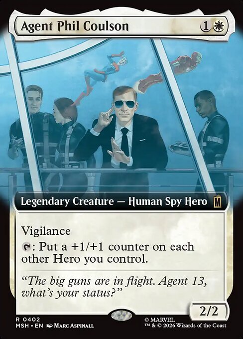 MTG Agent Phil Coulson MSH 402 Extended Art Foil