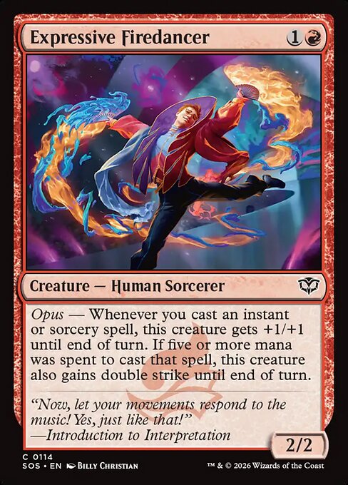 MTG Expressive Firedancer SOS 114 Regular Nonfoil