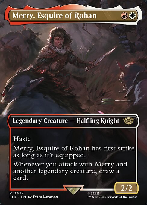 MTG Merry, Esquire of Rohan LTR 437 Borderless Foil