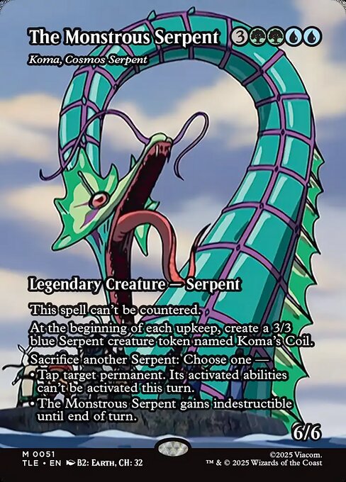 MTG Koma, Cosmos Serpent [TLE 051] Nonfoil