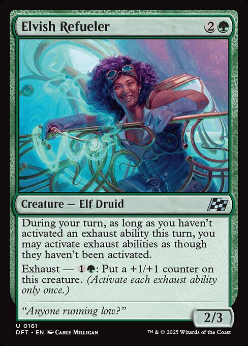MTG Elvish Refueler DFT 161 Regular Foil