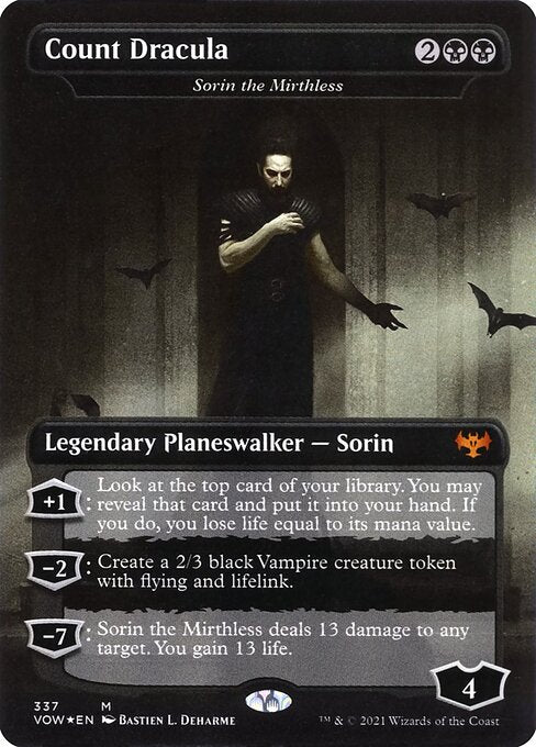 MTG Sorin the Mirthless VOW 337 Dracula Series Nonfoil front
