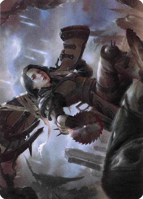 MTG Sawblade Slinger AVOW 054 Art Card Nonfoil front