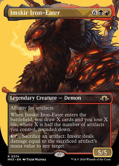MTG Imskir Iron-Eater MH3 374 Borderless Profile Nonfoil