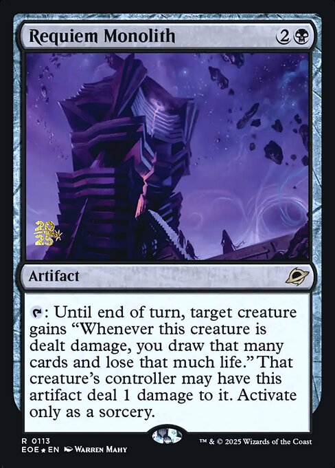 MTG Requiem Monolith PEOE 113s Prerelease Foil