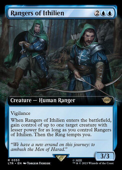 MTG Rangers of Ithilien LTR 353 Extended Art Foil