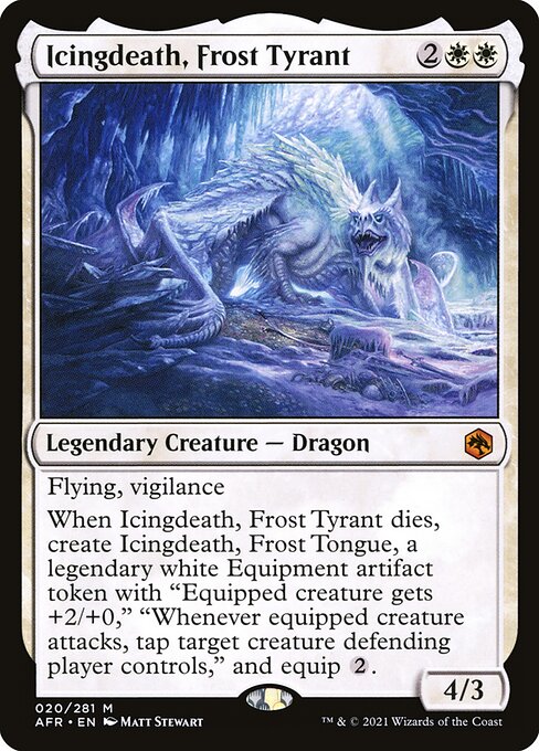MTG Icingdeath, Frost Tyrant AFR 020 Regular Nonfoil