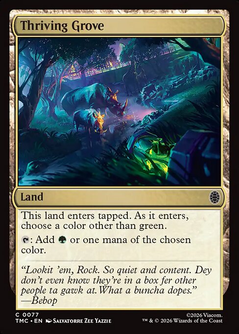 MTG Thriving Grove TMC 077 Regular Nonfoil