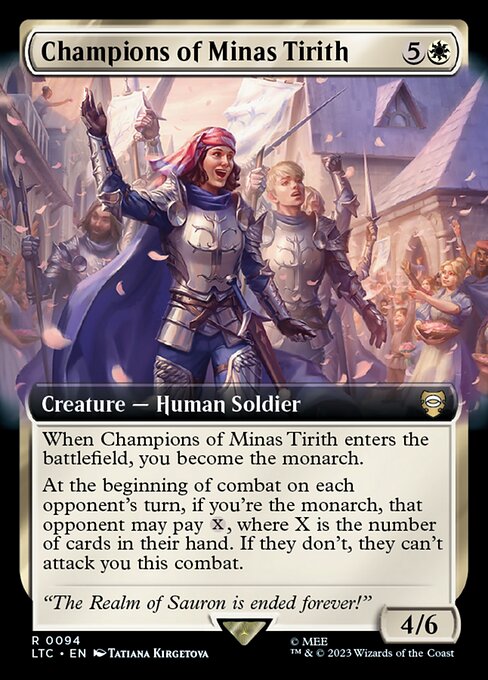 MTG Champions of Minas Tirith LTC 094 Extended Art Nonfoil