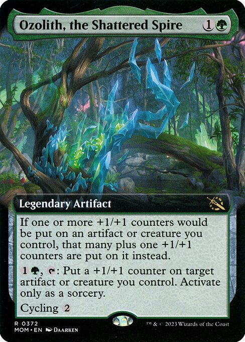 MTG Ozolith, the Shattered Spire MOM 372 Extended Art Nonfoil