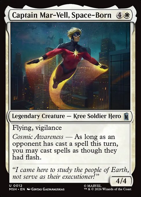 MTG Captain Mar-Vell, Space-Born MSH 012 Regular Nonfoil