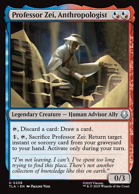 MTG Professor Zei, Anthropologist TLA 238 Regular Nonfoil