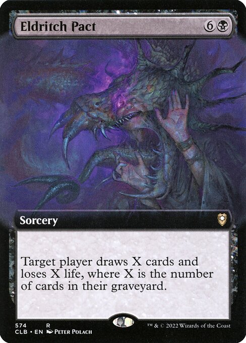 MTG Eldritch Pact CLB 574 Extended Art Foil