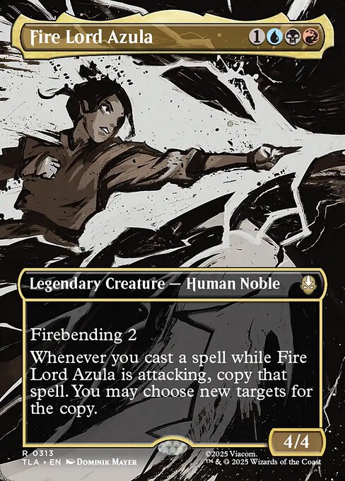 MTG Fire Lord Azula TLA 313 Borderless Scene Nonfoil