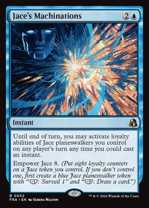MTG Jace's Machinations FRA 032 Standard Foil front