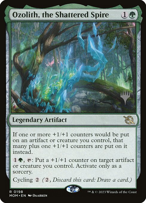 MTG Ozolith, the Shattered Spire PMOM 198p Promo Pack Foil
