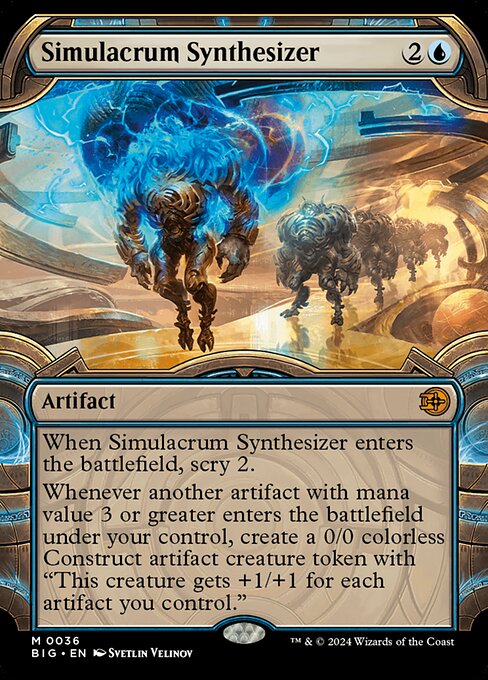 MTG Simulacrum Synthesizer BIG 036 Showcase Vault Frame Nonfoil