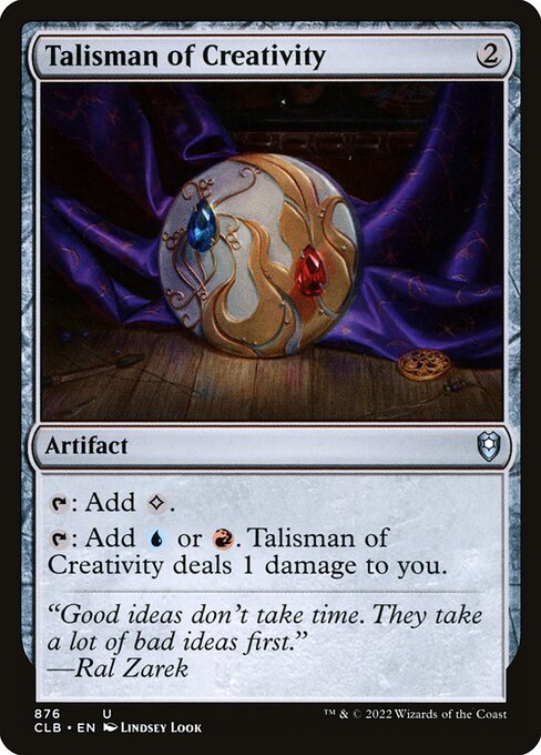 MTG Talisman of Creativity CLB 876 Commander Deck Nonfoil