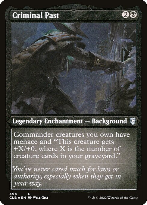 MTG Criminal Past CLB 494 Foil Etched Frame Etched