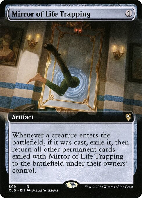 MTG Mirror of Life Trapping CLB 599 Extended Art Foil