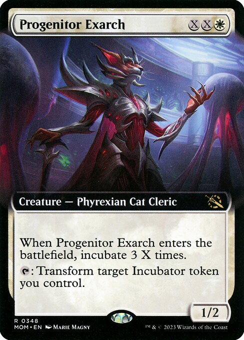 MTG Progenitor Exarch MOM 348 Extended Art Foil