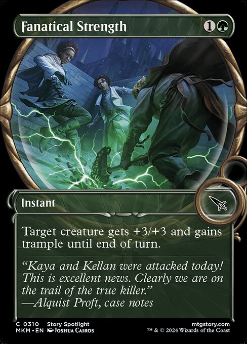 MTG Fanatical Strength MKM 310 Showcase Magnified Foil