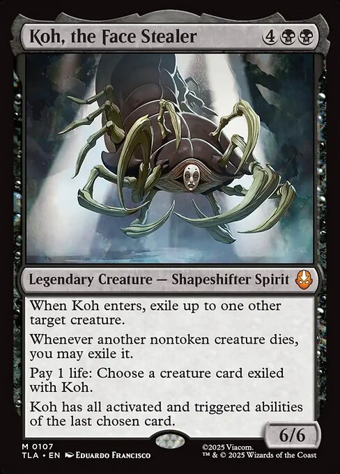 MTG Koh, the Face Stealer TLA 107 Regular Nonfoil