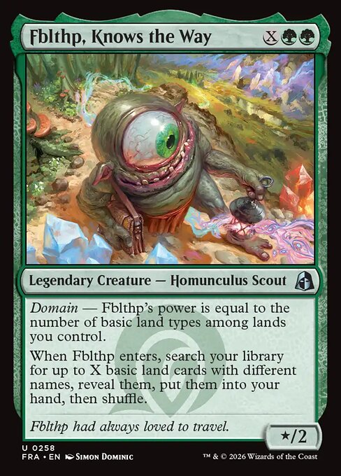 MTG Fblthp, Knows the Way FRA 258 Standard Nonfoil front