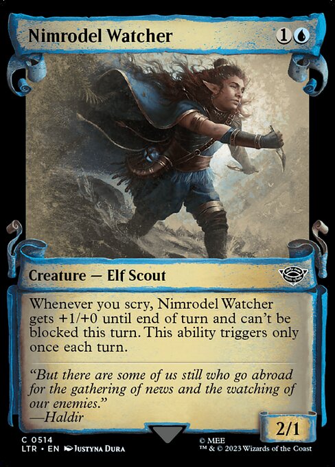MTG Nimrodel Watcher LTR 514 Showcase Scrolls of Middle-earth Nonfoil