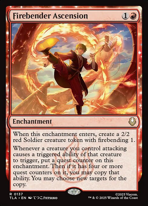 MTG Firebender Ascension TLA 137 Regular Nonfoil