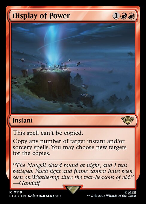 MTG Display of Power LTR 119 Regular Foil