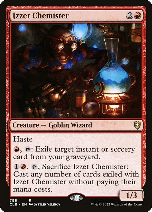 MTG Izzet Chemister CLB 798 Commander Deck Nonfoil
