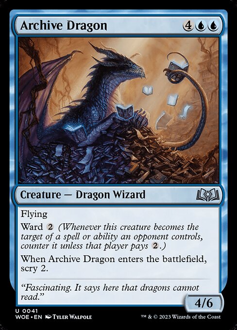 MTG Archive Dragon WOE 041 Regular Foil