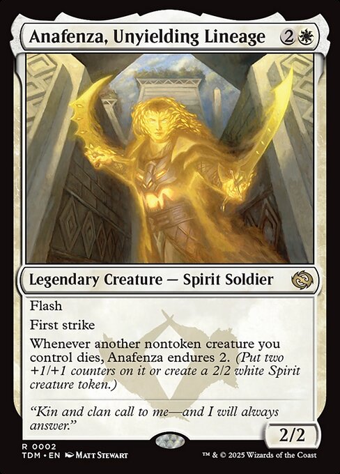 MTG Anafenza, Unyielding Lineage TDM 002 Regular Nonfoil