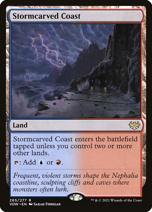MTG Stormcarved Coast VOW 265 Standard Nonfoil front