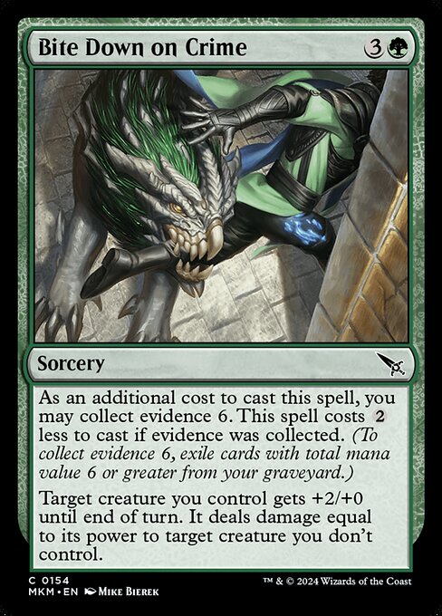 MTG Bite Down on Crime MKM 154 Regular Nonfoil