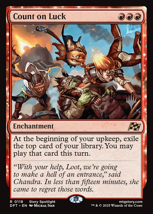 MTG Count on Luck PDFT 118p Promo Pack Nonfoil