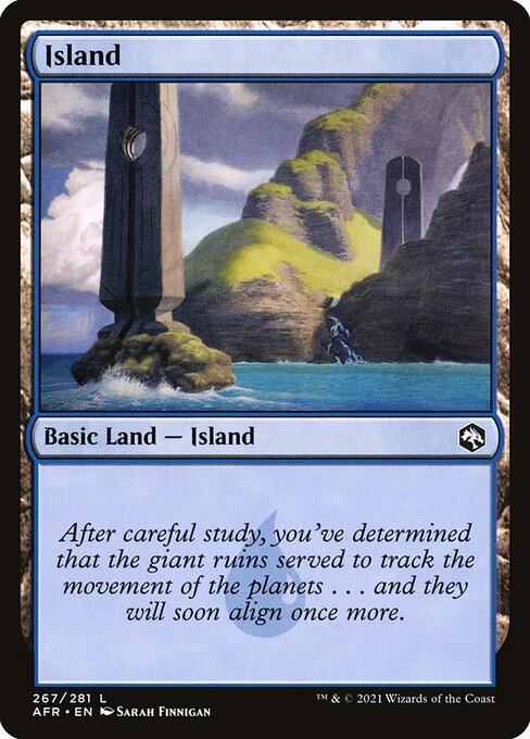 MTG Island AFR 267 Regular Nonfoil