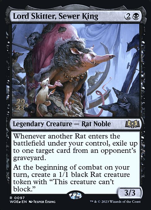MTG Lord Skitter, Sewer King PWOE 097s Prerelease Foil