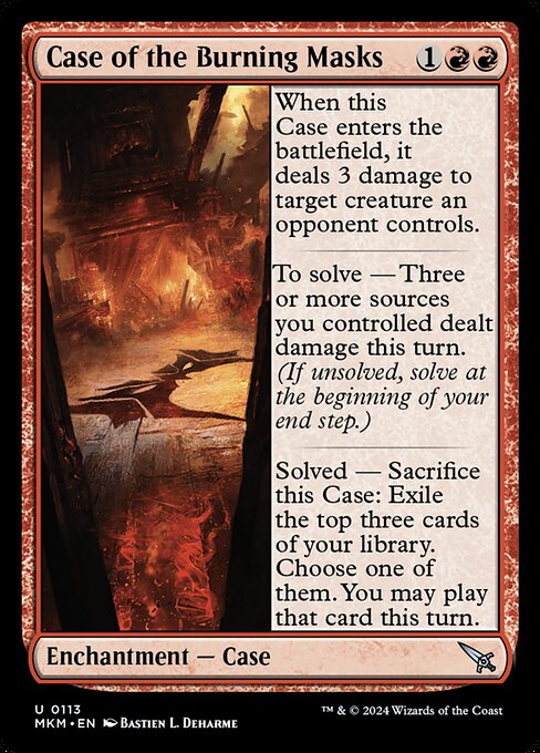 MTG Case of the Burning Masks MKM 113 Regular Nonfoil